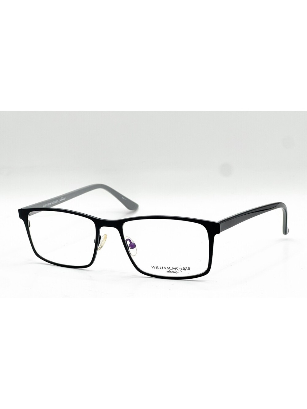 William Morris Leighton C3 Matte Black Gray Authentic Eyeglasses 54-17-150